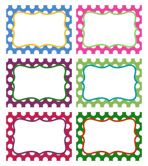 Labels Printable Template